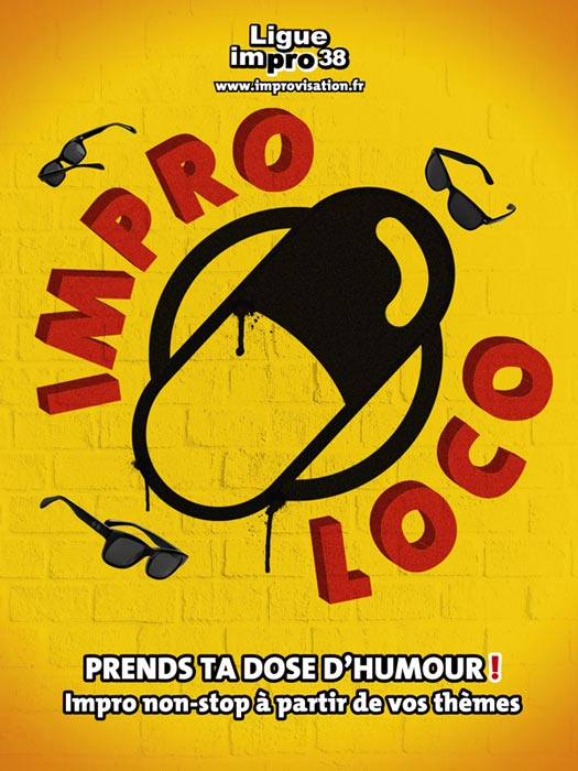 Estelle en Cabaret d'Impro sur la 1e partie des Improlocos!